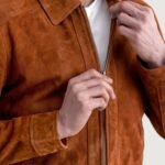 Inferno Brown Suede Leather Jacket - Image 5