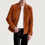 Inferno Brown Suede Leather Jacket