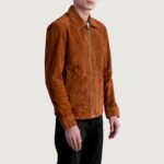 Inferno Brown Suede Leather Jacket - Image 2