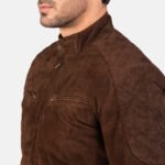 Sven Mocha Suede Bomber Jacket - Image 6