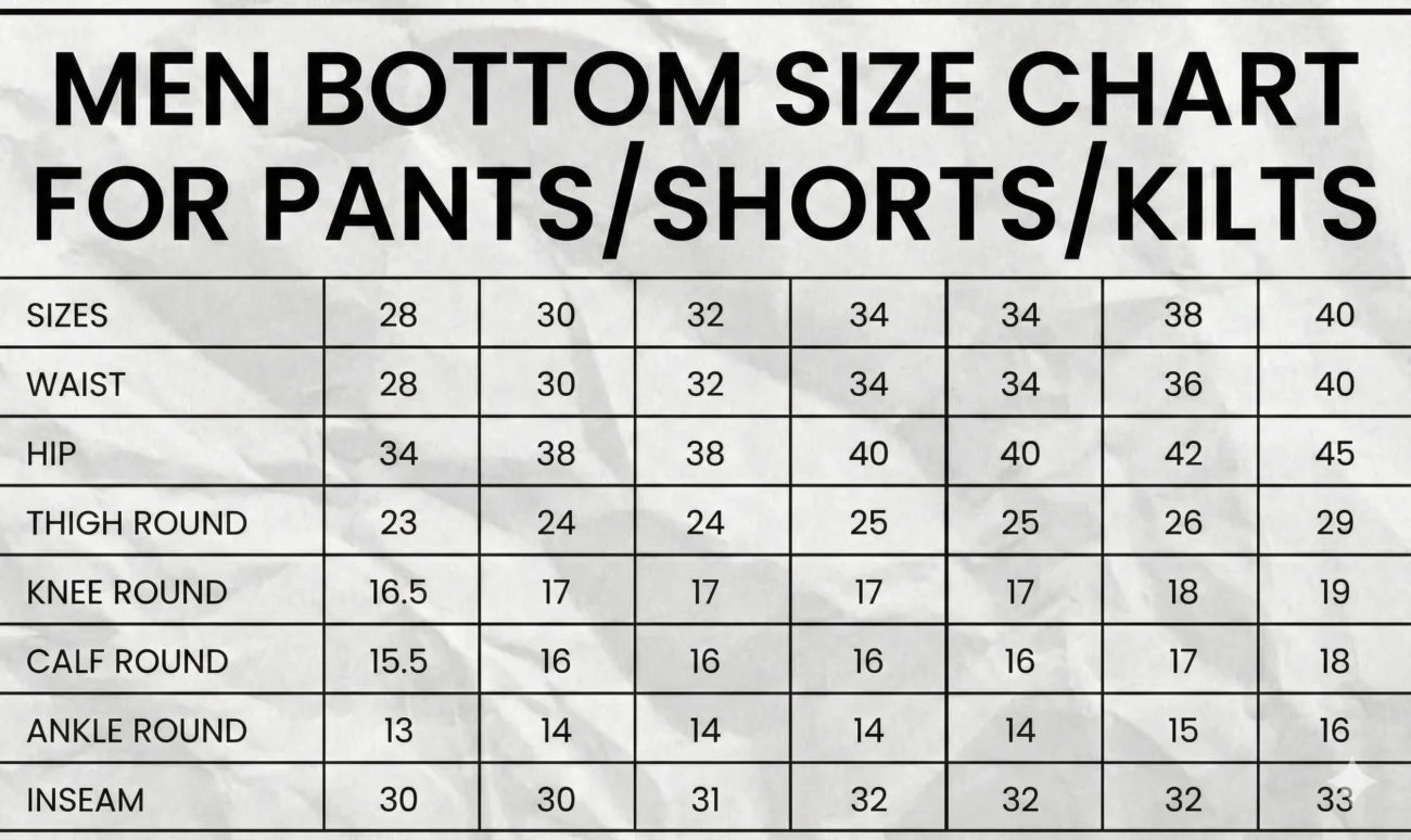 Mens Bottom Size Chart-min