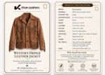 Western Fringe Brown Suede Leather Jacket - Image 4