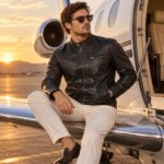 Classic Black Lamb Leather Jacket - Image 2