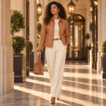 Women’s Brown Lambskin Leather Jacket - Image 3