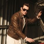 Men’s Vintage Brown Lambskin Leather Jacket - Image 4